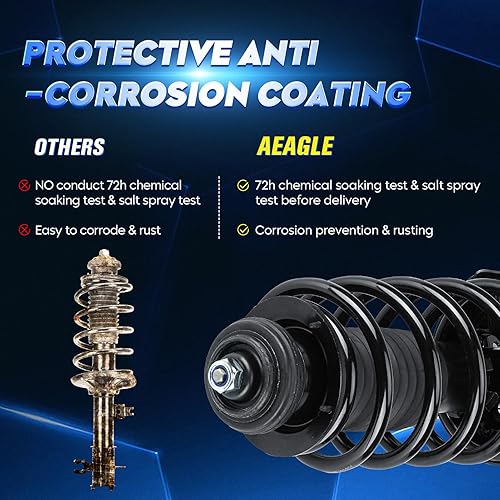 Miniatura 4 de Conjunto de amortiguador delantero con resorte helicoidal compatible con Chevy Aveo 2004-2011, Aveo5 2007-2011, Pontiac G3 2005-2008, Wave