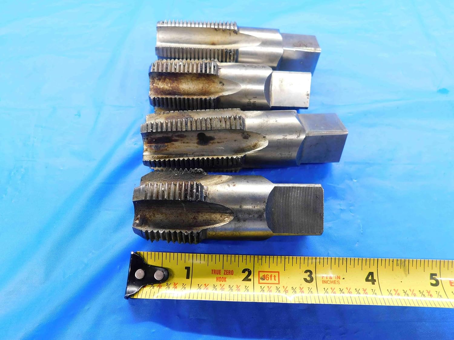 LOT of 4 Union Butterfield HSS Pipe TAPS 1" 11 1/2 NPTF 1.0 11.5 DRYSEAL USA - BT2450AY3