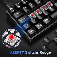TECURS MK203 Kompakt Mechanikus Billentyűzet 60% Méretben - Fekete Vezetékes Gaming Klaviatúra AZERTY Kiosztással

AI: I need to create a Hu 2