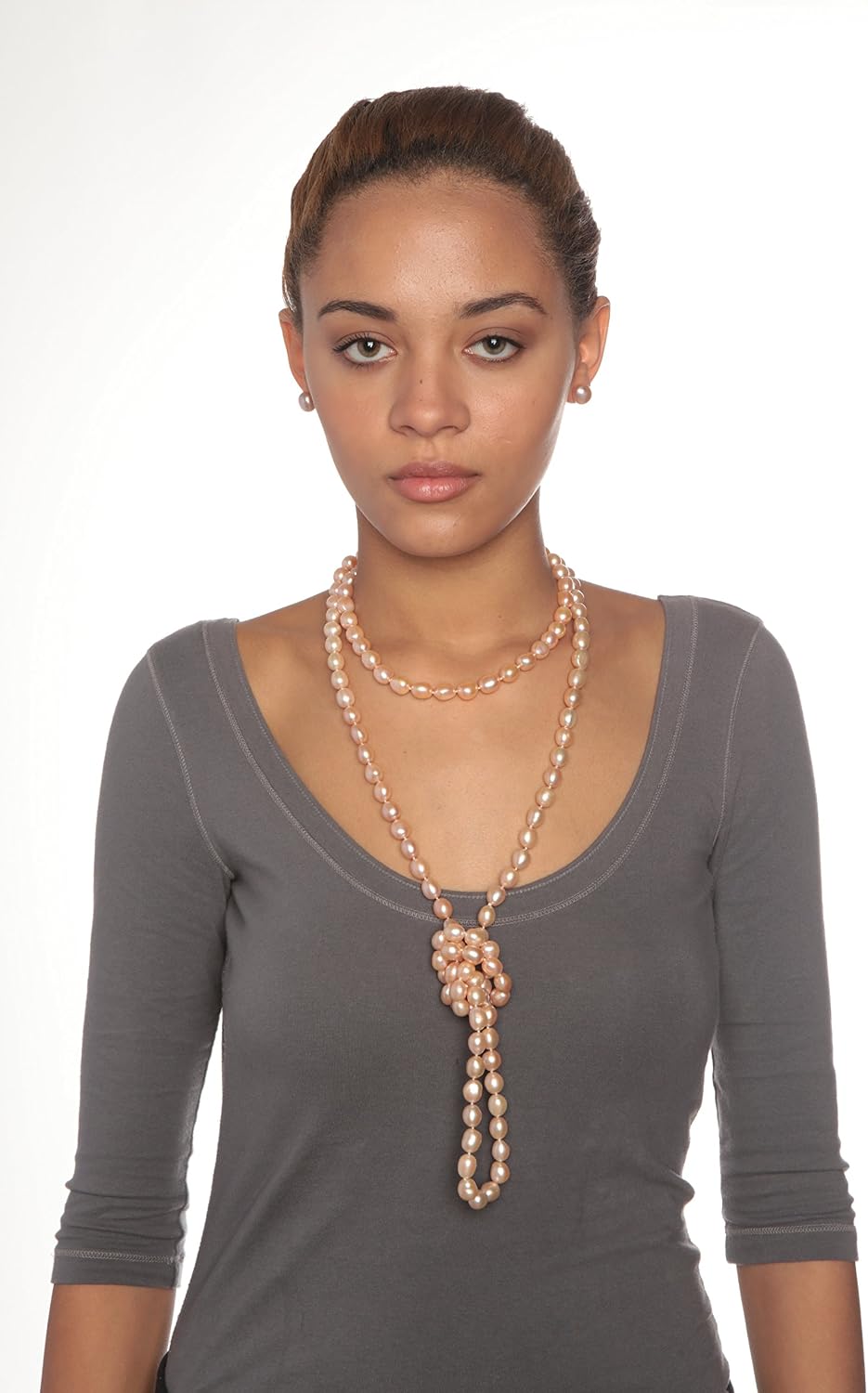HinsonGayle AAA Handpicked 10-11mm Ultra-Iridescent Baroque Freshwater Cultured Pearl Rope 65 inch