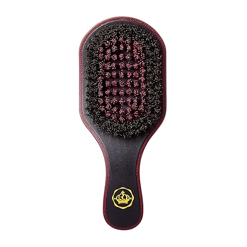 Miniatura 8 de Red Premium X Bow Wow - Cepillo de pelo medio duro para hombres, cepillo ondulado 360, 2 cerdas en 1 cepillo de jabalí mixto (cepillo de palma)