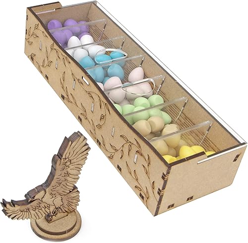 Miniatura 8 de TowerRex Organizador para juego de mesa Wingspan y expansión europea, expansión de Oceanía, inserto de almacenamiento, no para Asia