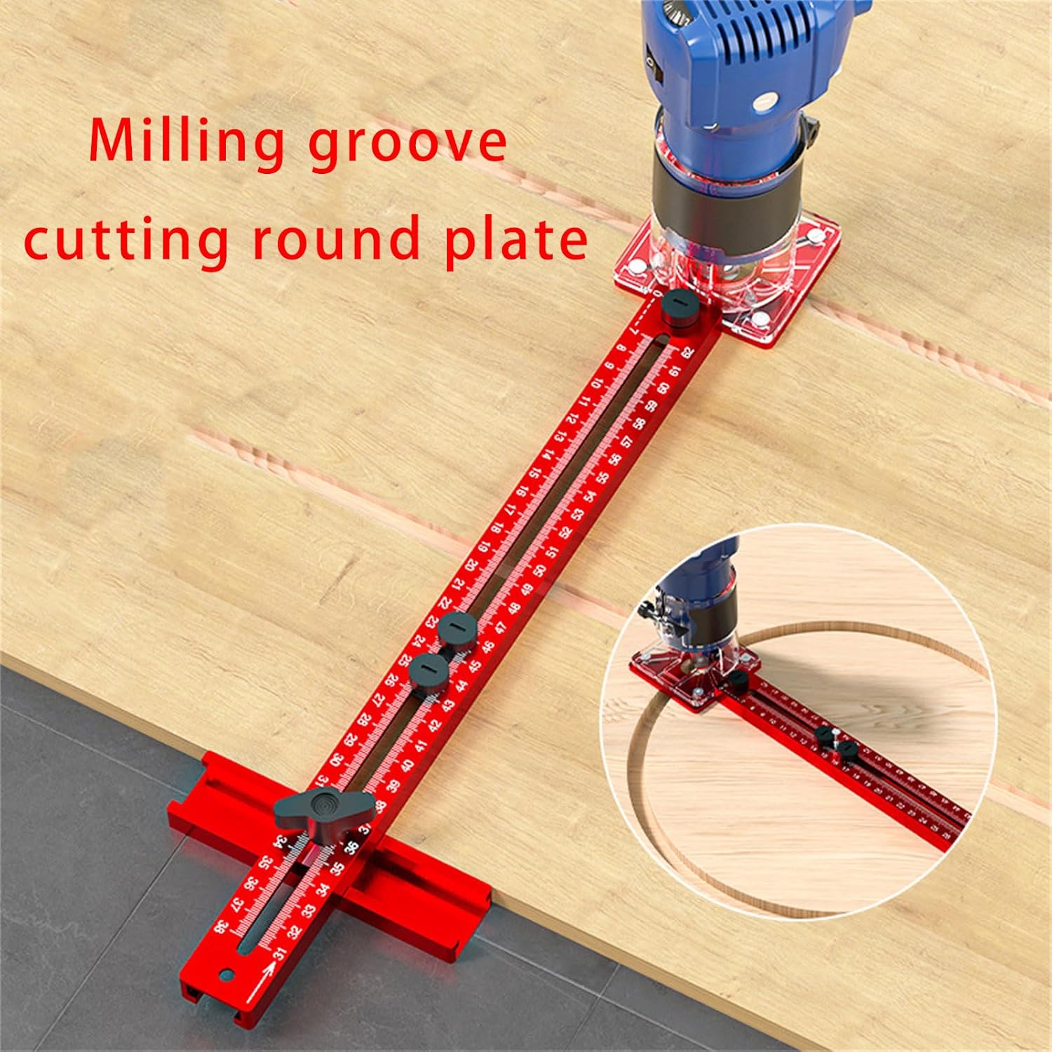 Router Milling Grooves Bracket Drawer Hole Drilling Templates Aluminum Machine Base Circular Slotting Locators