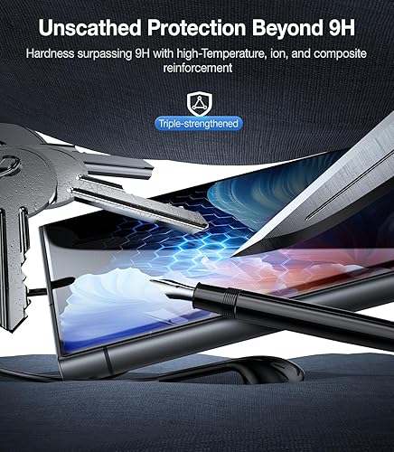 Miniatura 5 de UltraGlass Unbreak Top 9H+ Glass - Protector de pantalla para Samsung Galaxy S24 Ultra grado mil, inastillable y más duradero Protector de pantalla