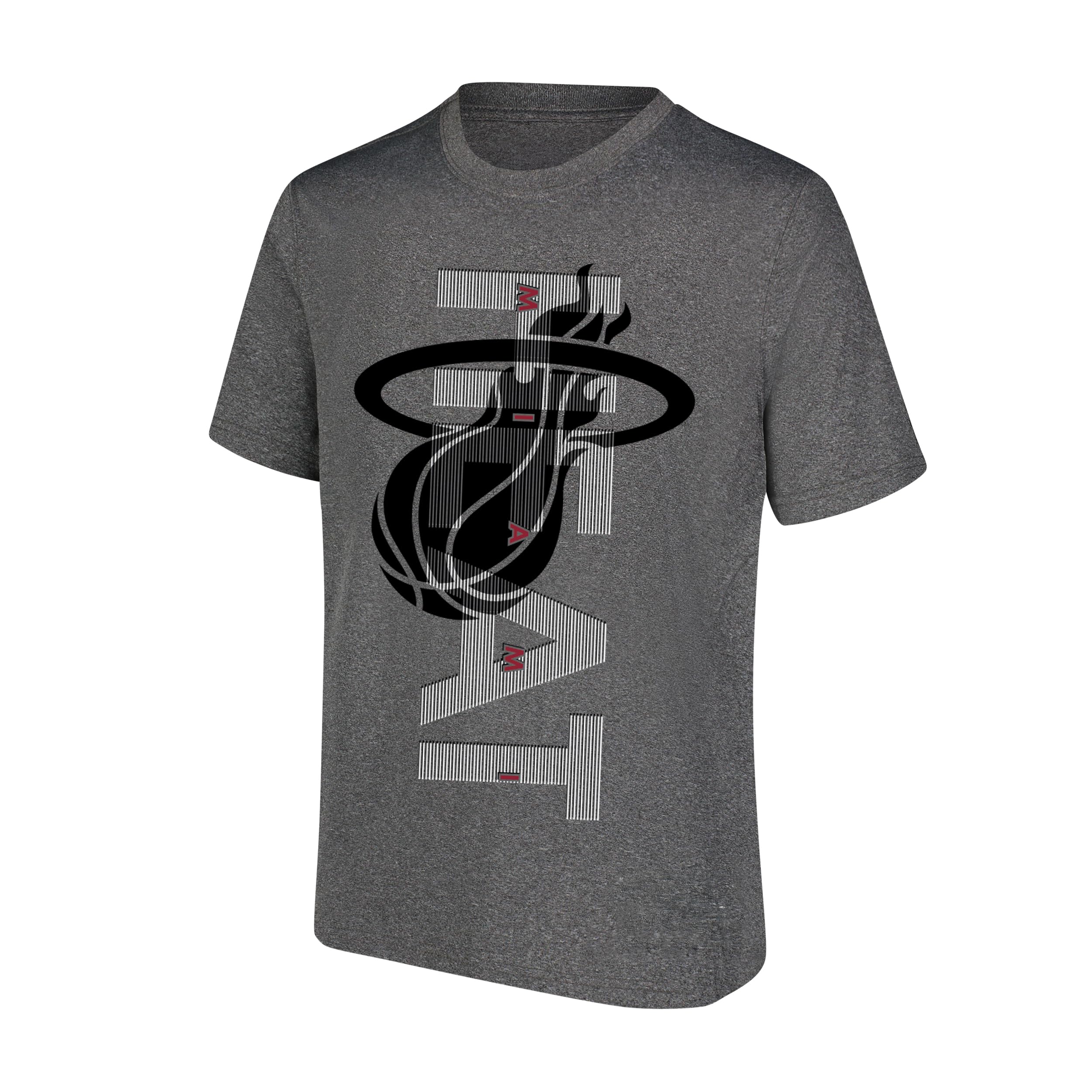 Ultra Game NBA Men's Upright Logo Short Sleeve Tee Shirt Heather Charcoal โ image 1