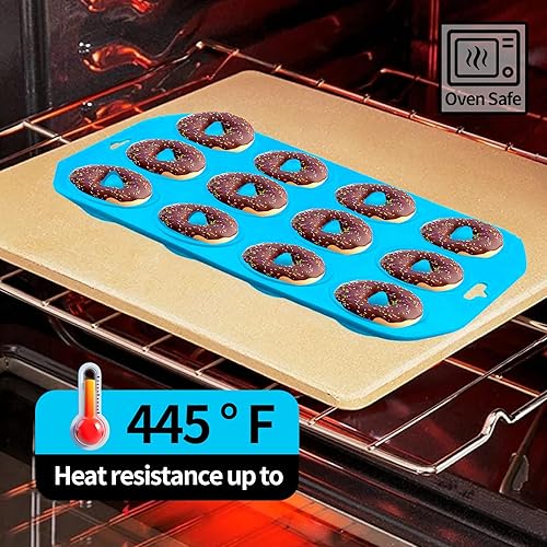 Miniatura 3 de Cupidove Moldes de silicona para donas, mini moldes de silicona para hornear sabrosas rosquillas, bagels, cakecups y más