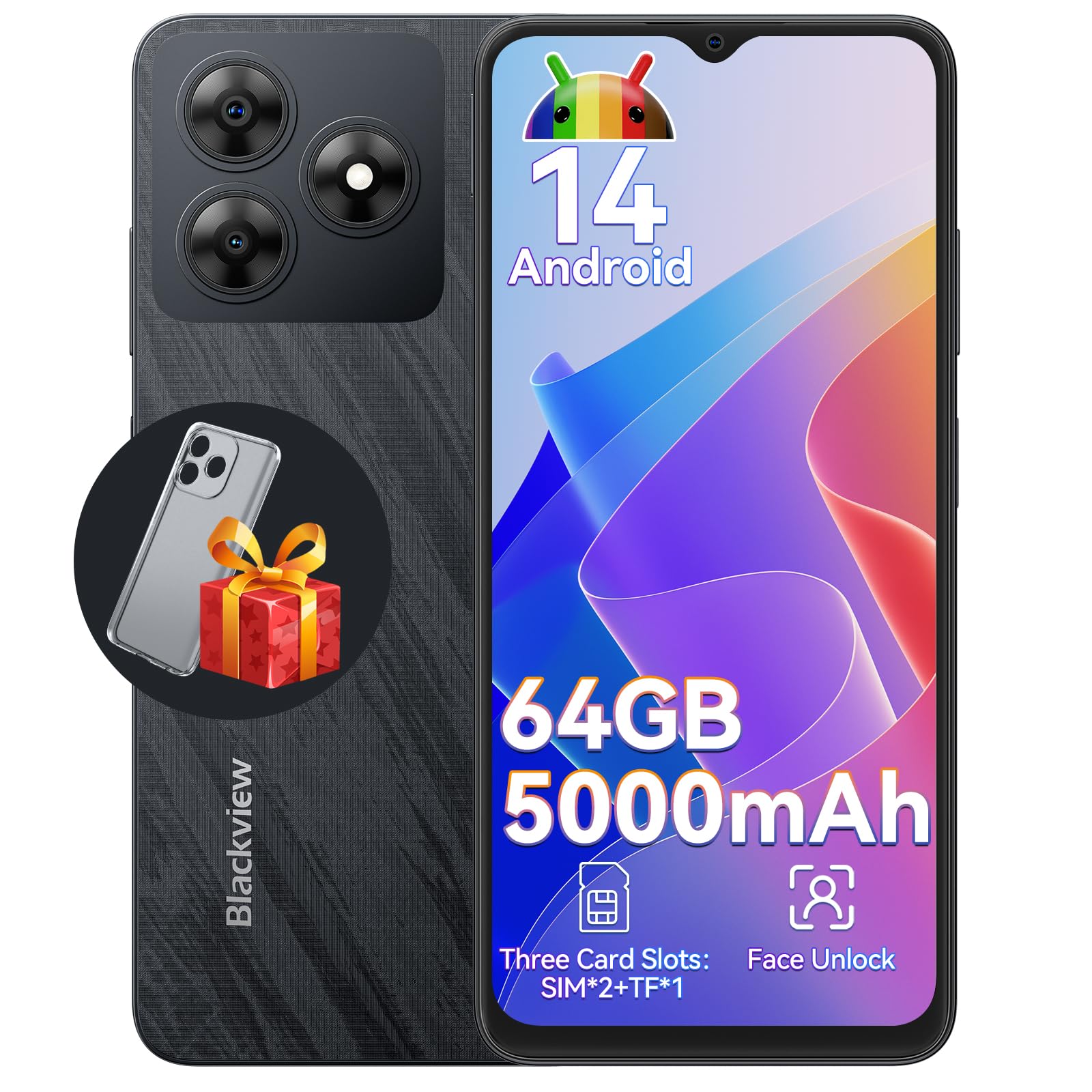 Cell Phone, Blackview Wave 8C Unlocked Cell Phones Canada