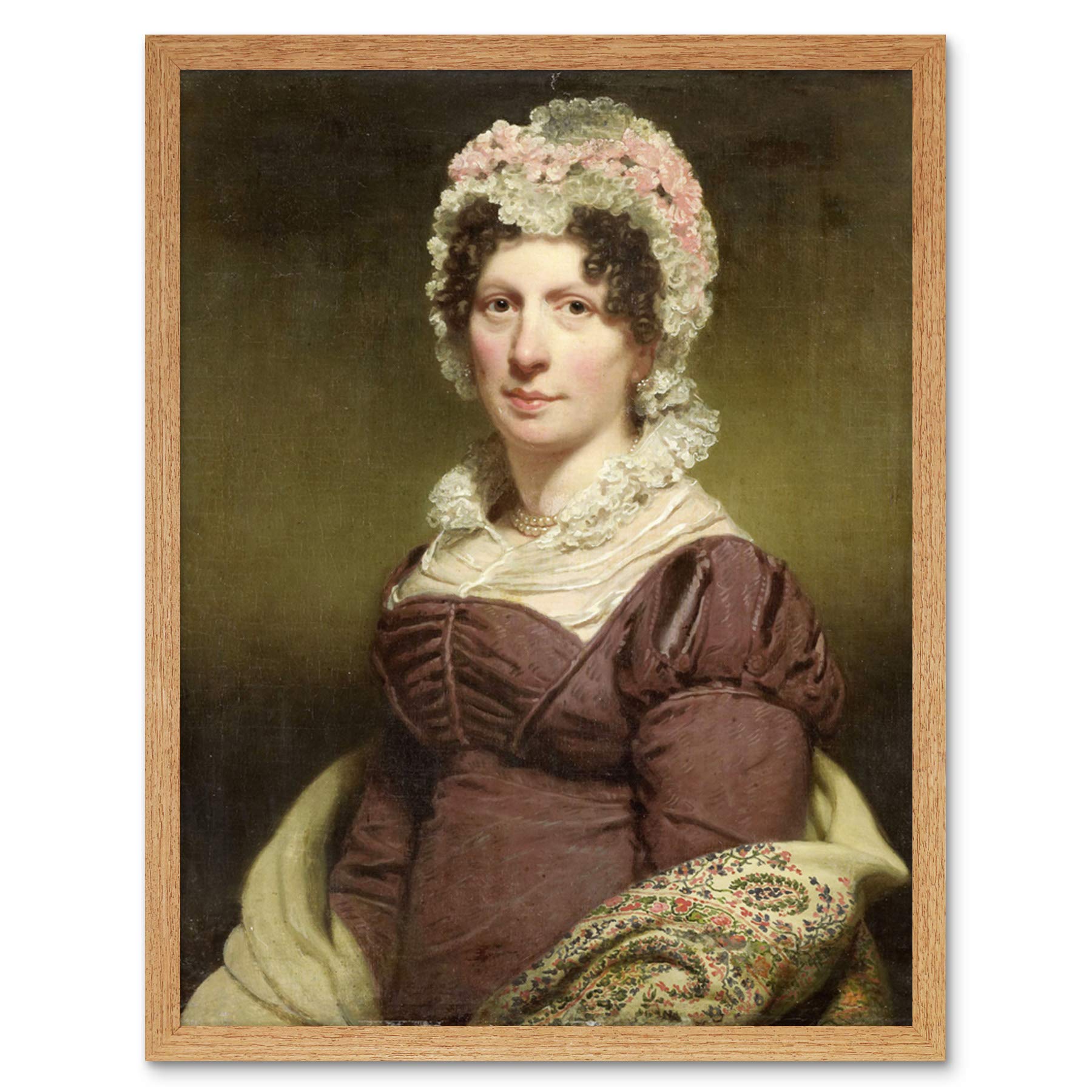 Artery8 Charles Howard Hodges Portrait Of A Woman Painting Art Print Framed Poster Wall Decor 12x16 inch