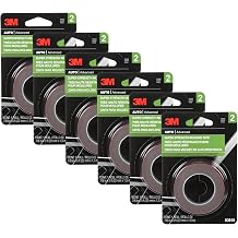 3M Super Strength Automotive Molding Tape 46 mil, 7/8 in. x 5 ft. Black 6-Pack