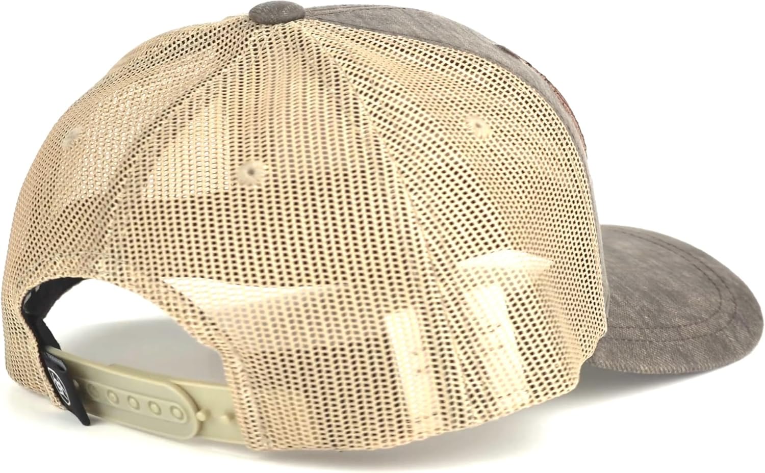 Ariat Youth Semi Curved Bill Cap with Distressed Flag, Brown - Image 4