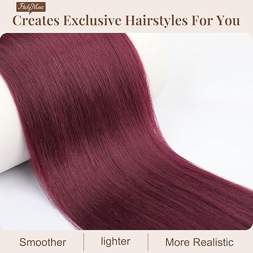 Miniatura 2 de FLUFYMOOZ Extensión de cola de caballo, 36 pulgadas de largo, lacio, con cordón, de alta calidad, extensiones de pelo sintético de alta calidad,