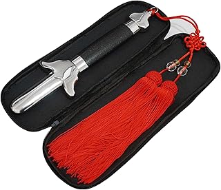 FancyWolf Retractable Sword Tai Chi Sword Magic Sword Blunted Sword Chinese Kung Fu Martial Arts Extendable Sword Exercises Performance (Stainless Steel)