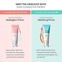 Vista 7 de JOAH Super Sidekick Hydroglow - Base de maquillaje con ácido hialurónico para un acabado brillante y húmedo, hidratante de larga duración e