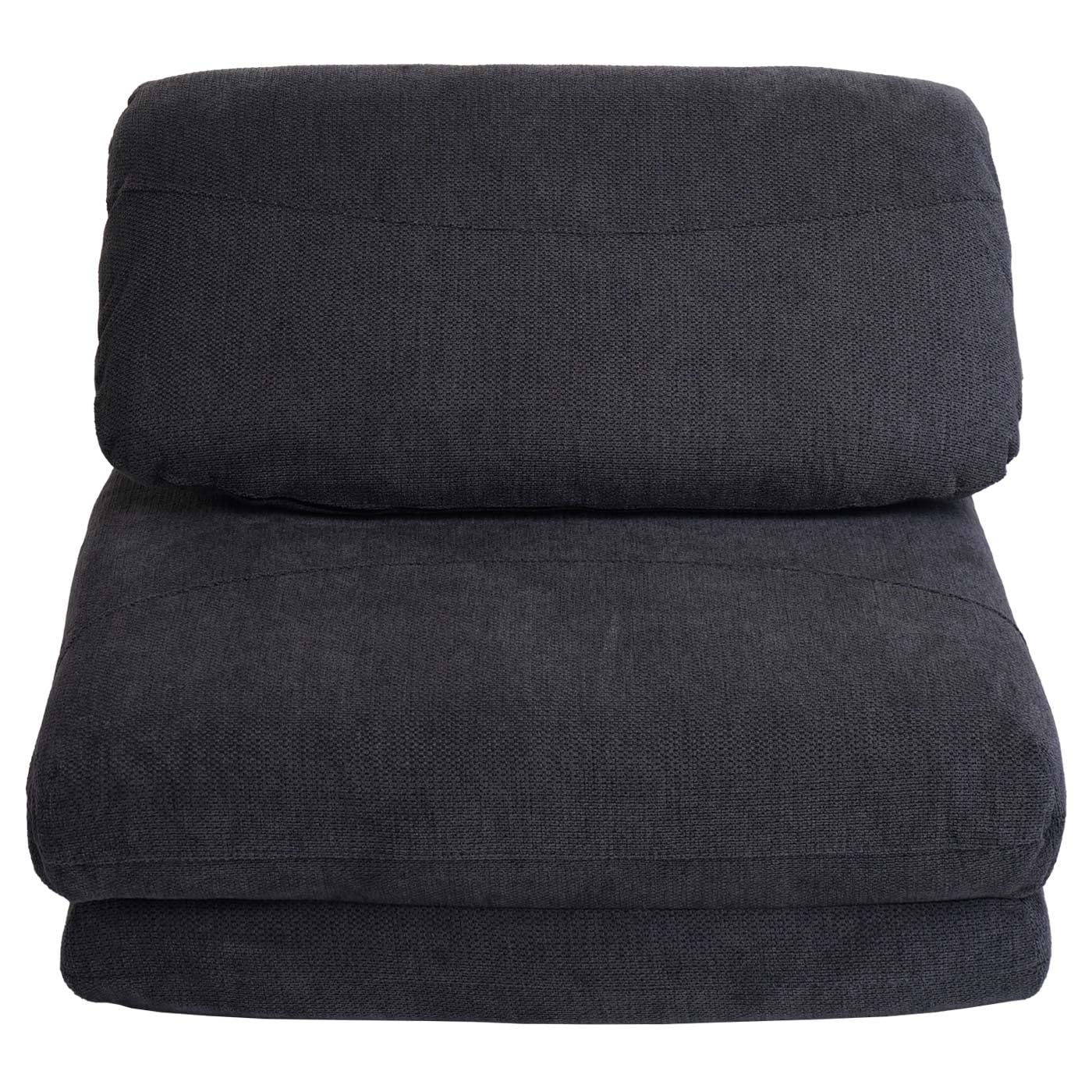 Poltrona Dcont, Poltrona Contenitore Da Salotto, Trasformabile In Letto Poltroncina Relax In Tessuto Imbottito 97x84h91 Cm Bianco E Grigio Chiaro 89921101