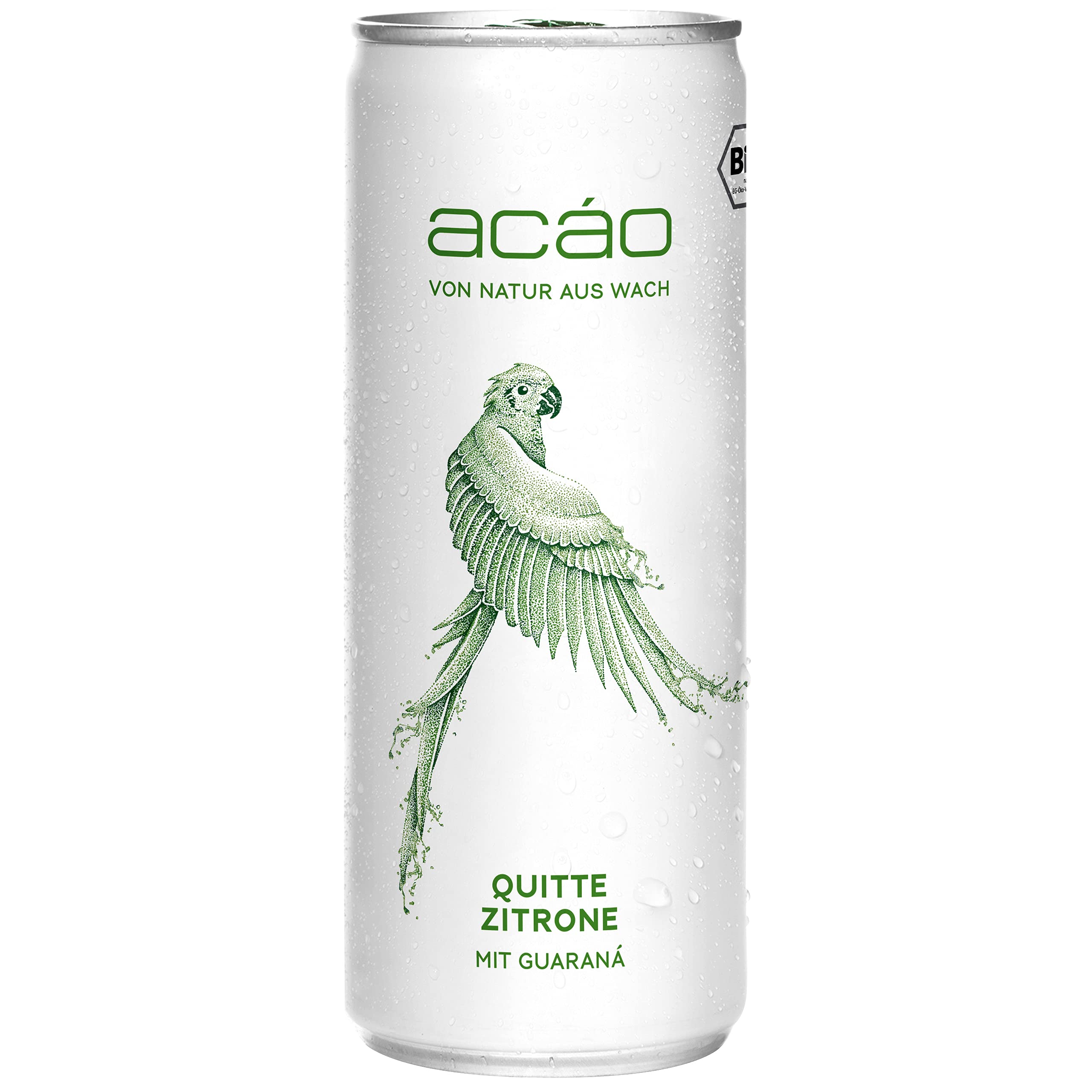 acáo Bio-Erfrischungsgetränk –Quitte-Zitrone & Pink Grapefruit (24 × 250 ml Dose) – die gesunde Alternative zu Energy Drinks – kalorienarm & vegan
