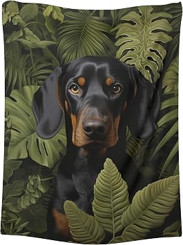 Black and Tan Coonhound Dog Lovers Gifts Blanket Gift Velvet Blanket Twin Bed Blanket 60" x 80"
