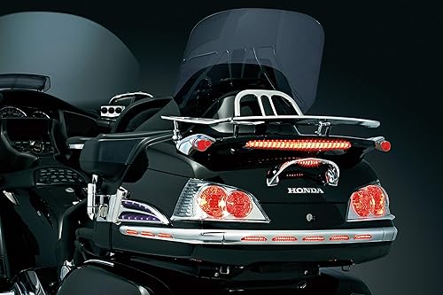 Miniatura 4 de Kuryakyn 3201 accesorio de iluminación de motocicleta Accent: Juego de moldeo de tronco LED de doble circuito con lente roja para motocicletas Honda