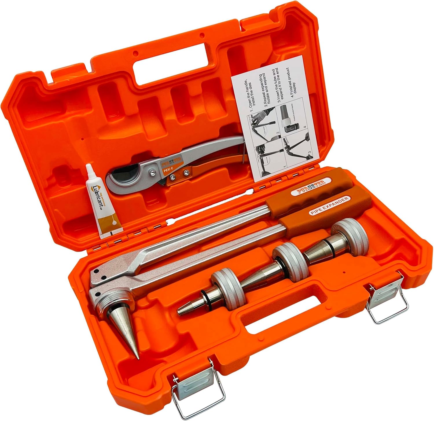 1/2,3/4,1-inch Pex Expansion Tool ProPEX Expander Kits meets ASTM F1960 for PEX-A Pipe suits Propex Wirsbo