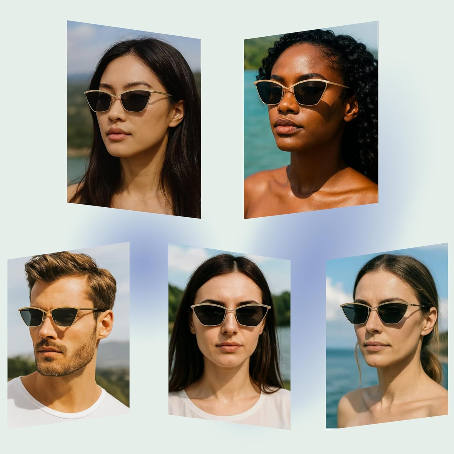 Metal Polarized Sunglasses for Men Women UV 400 - Image 2