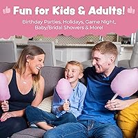 Vista 7 de Cotton Candy Express Máquina de algodón de azúcar CC1000-S color rosa. Fácil de usar y limpiar. Un gran valor, nostalgia y diversión para niños