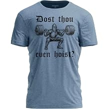 Dost Even Hoist T-Shirt Funny Gym Workout Shirt for Weightlifting & Powerlifting