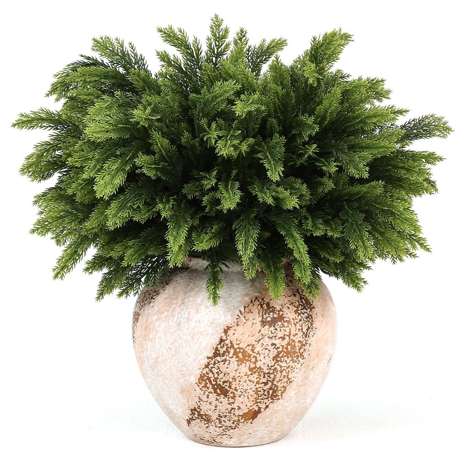 joyhalo Künstliche Zedernstiele aus Zedernholz, 45,7 cm, künstliche grüne Stiele für Vasen, Outdoor-Pflanzgefäße, Weihnachtsbäume und Outdoor-Heimdekoration, 24 Stück