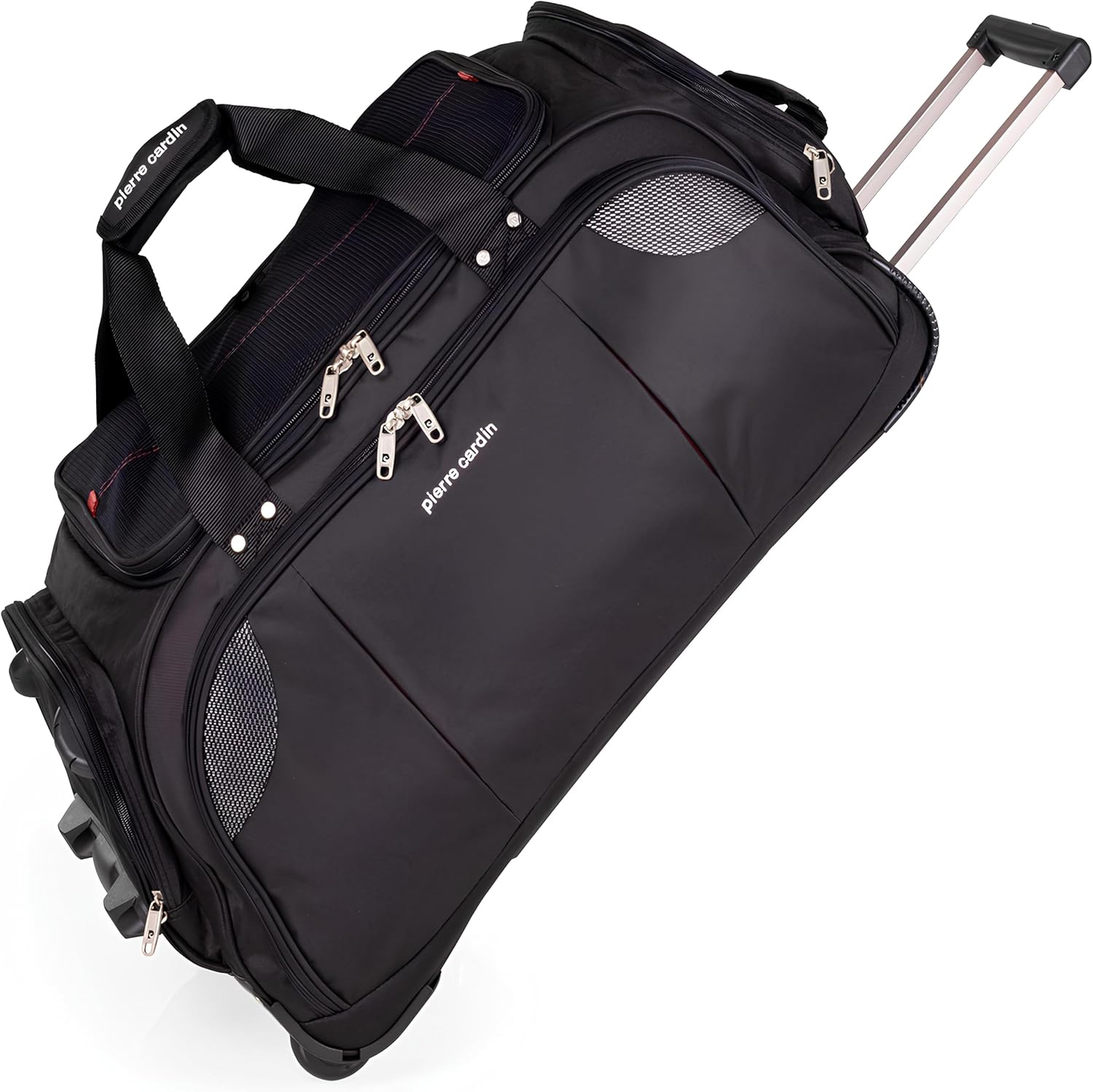 Pierre Cardin Lightweight Roller Holdall with Wheels – Durable Medium Sized Travel Duffel Bag on Wheels, Large Capacity 78L Wheeled Duffle Suitcase CL769 (Medium 26″)