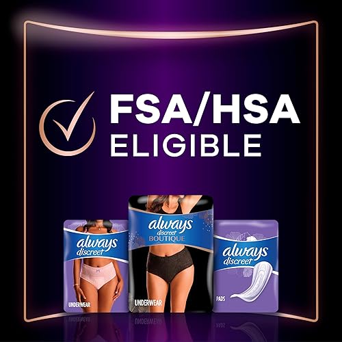 Miniatura 9 de Always Discreet Boutique - Ropa interior para incontinencia y posparto para mujer, máxima protección, L, color negro, 18 unidades