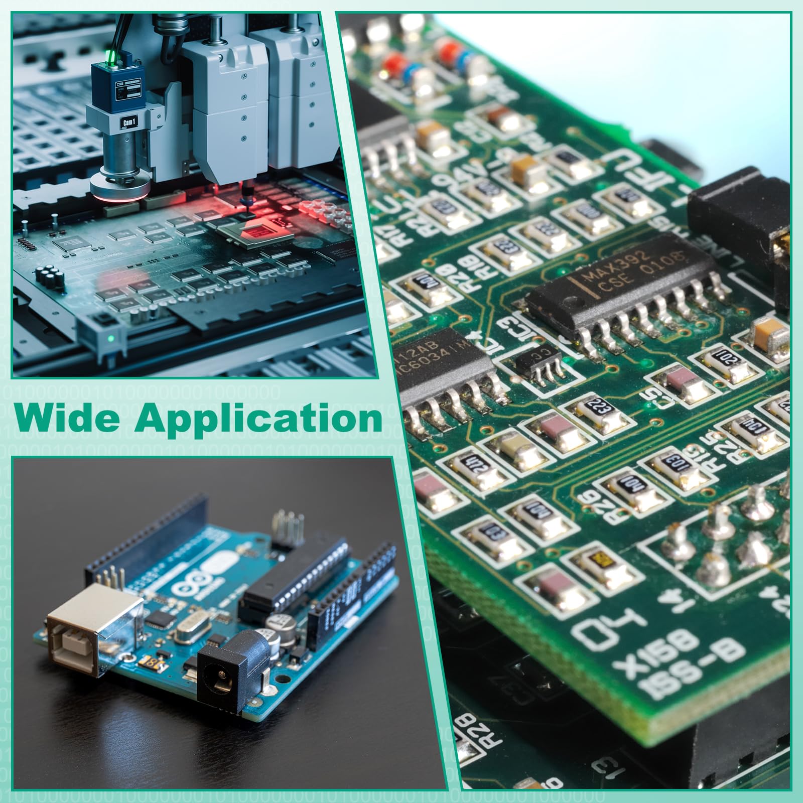 sourcing map 24 placas PCB de una sola cara, placa de prototipado de circuito impreso de fibra de vidrio FR-4, kit de prototipo universal para bricolaje, soldadura, electrónica, verde de 3.54 x 5.9
