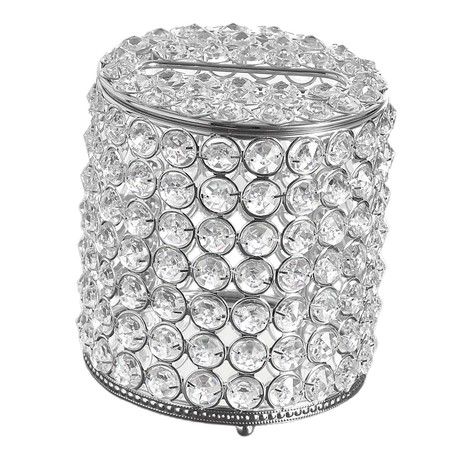 Cnfhfry Silver Tissues Box， Round Napkin Holder For Living Room Dining Restaurant Nordic Style Is Suitable For Restaurants