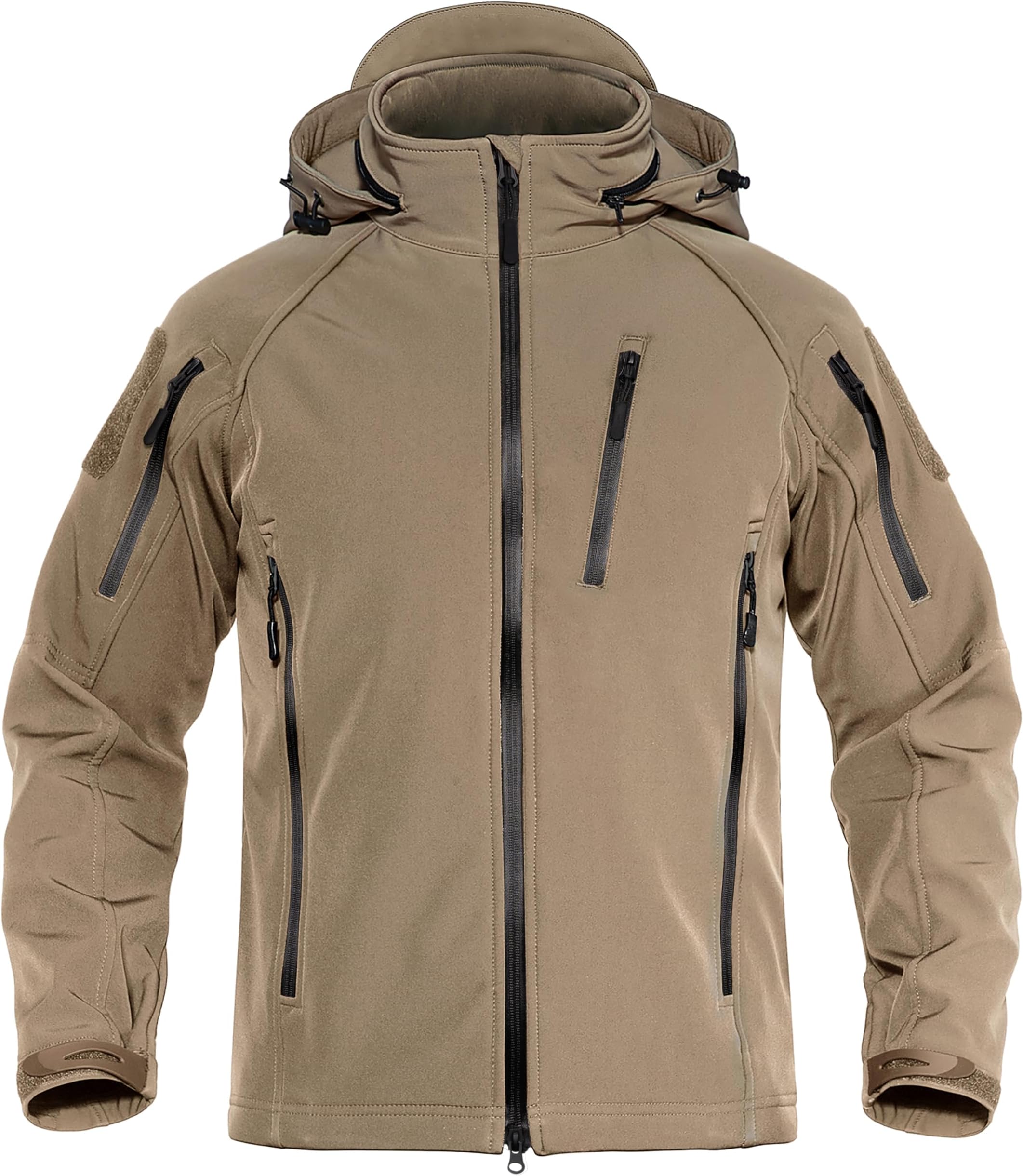 Men's Rain Jacket Tactical Military Hoodie Waterproof Windbreaker Softshell Winter Fleece Coats Hiking Outdoor