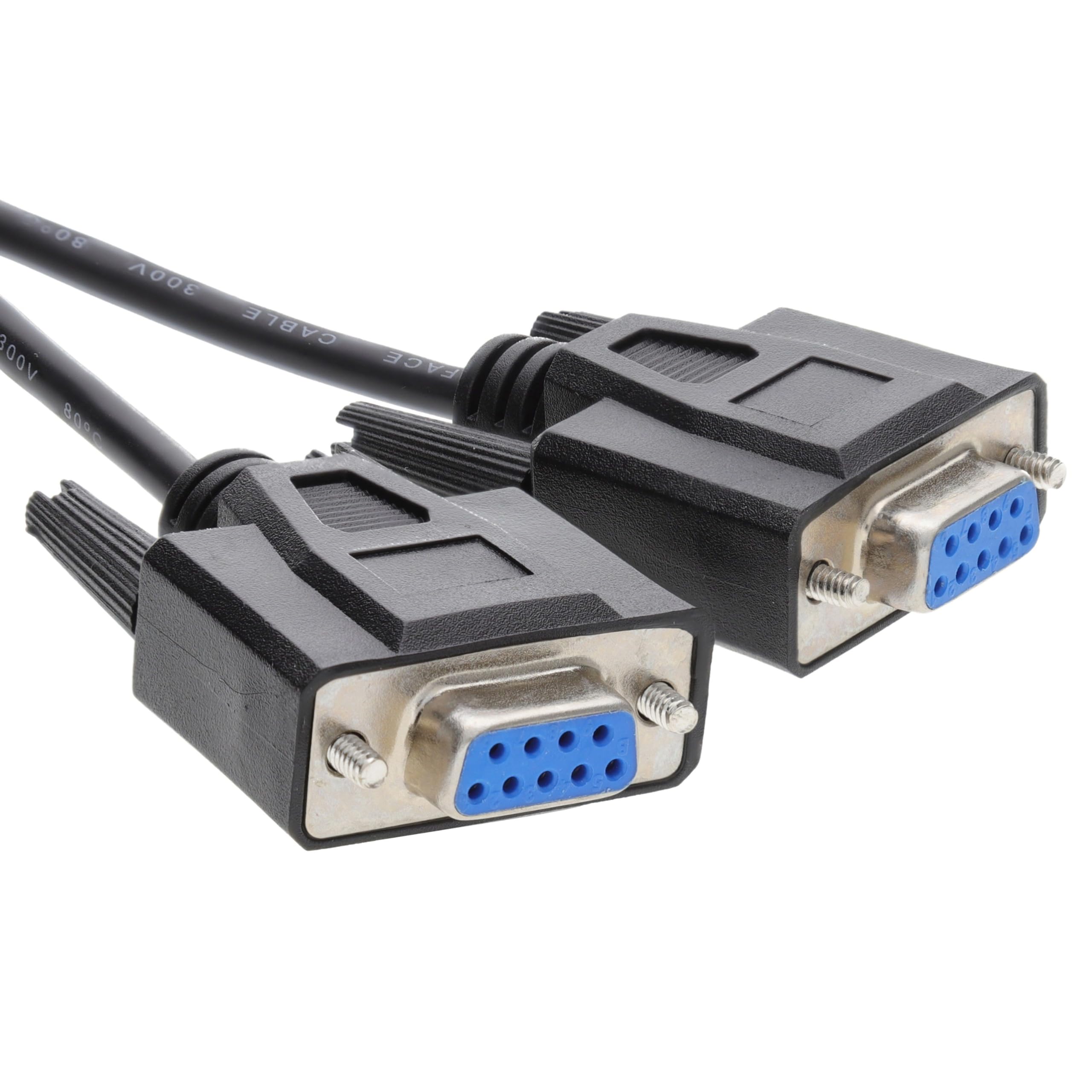 kenable 9 Broches DB9 Serie RS232 null Modem Haute Vitesse Blindé câble 1 m [1 mètre/1m]