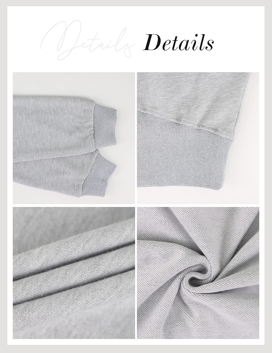 MISSACTIVER Women Casual Crewneck Crop Sweatshirt Solid Long Sleeve Drop Shoulder Pullovers Ribbed Corset Hem Crop Jumper Top - Image 5