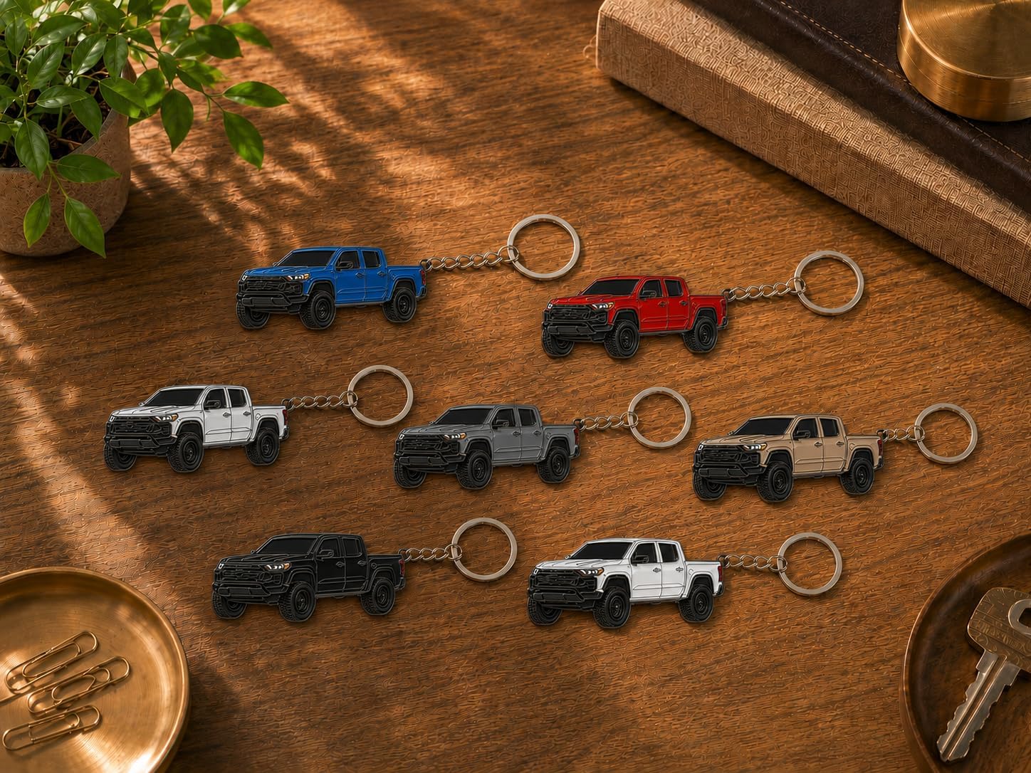Colorado Metal Keychain - Compatible with Chevy Colorado Accessories and others Toy Truck Gifts Men Key Fob