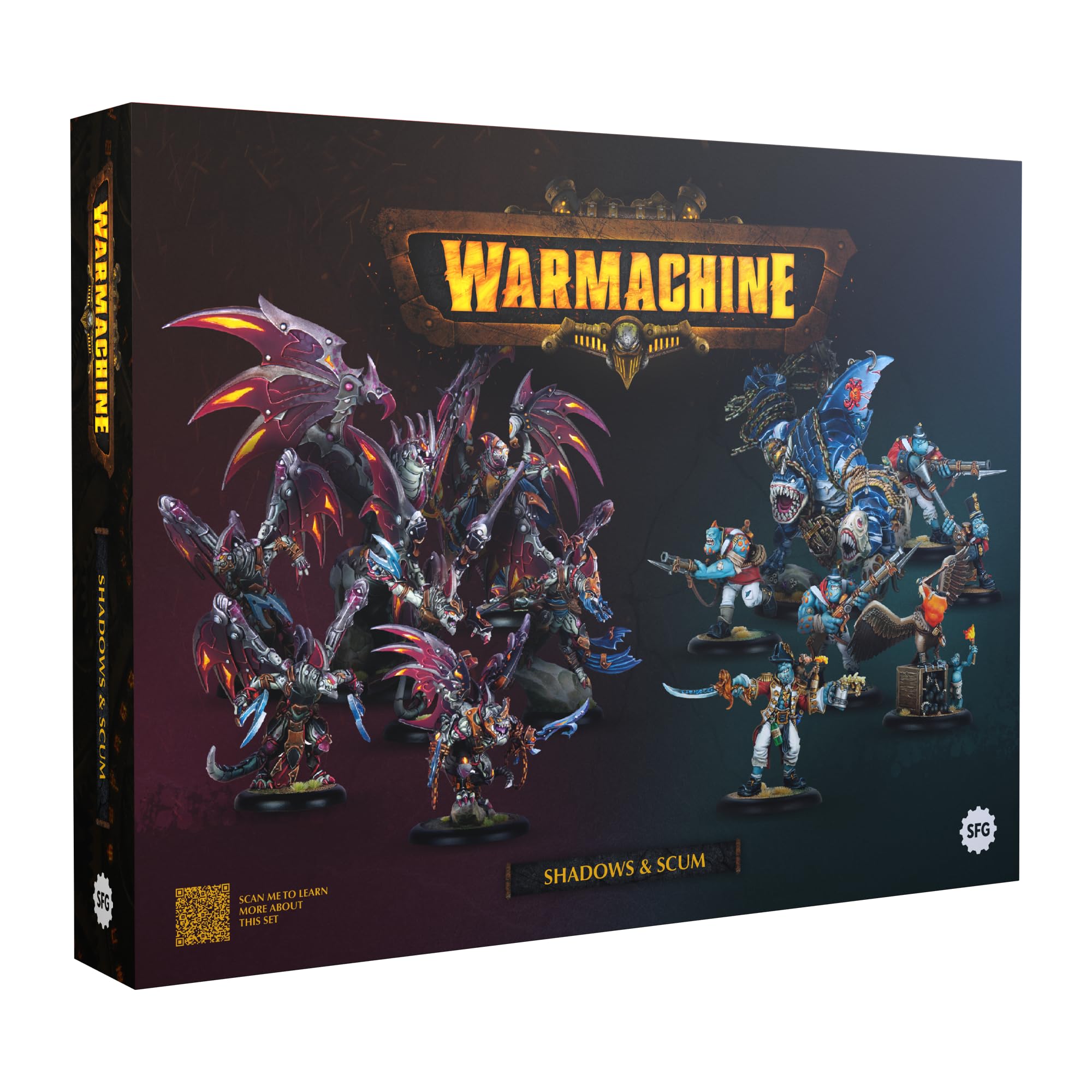 STEAMFORGED GAMES | Warmachine Shadows & Scum Starter 2 Players | Miniatures Starter Set | 2 Players | 60 to 120 Minutes