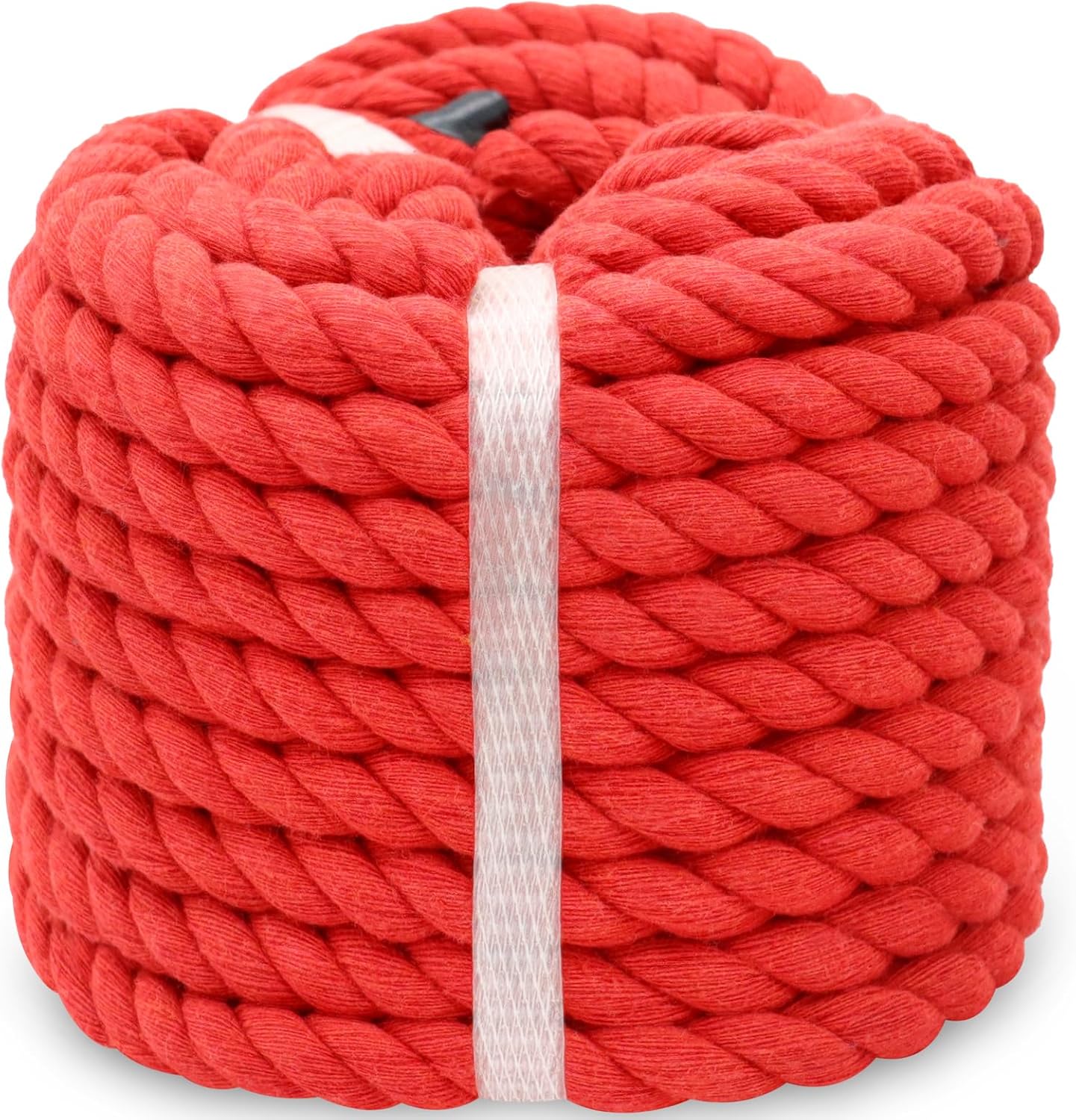 Twisted Cotton Rope 1/2 inch x 50 feet Soft Red Rope for Crafts Baskets ...