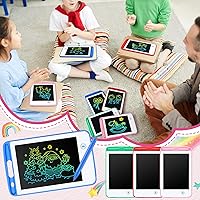Vista 3 de Zhehao 8 tabletas de escritura LCD de 6.5 pulgadas, tablero de dibujo colorido educativo para niños de 3 a 6 años, regalos de oficina