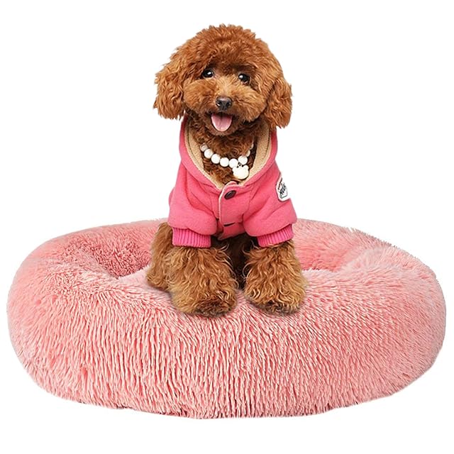 Cozywind Cama para Perros y Gatos,Mascotas Calentito Cojín Redondo Suave de Felpa