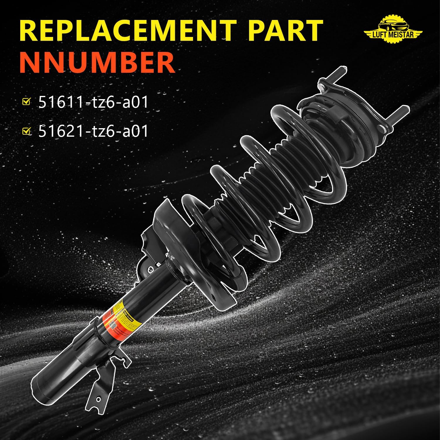 Pair Front Shocks Struts 51611-TZ6-A01 51621-TZ6-A01 Compatible with Acura MDX 3.5L 2014-2020