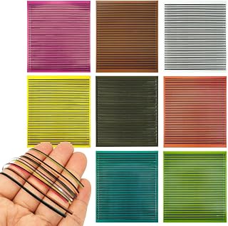 Plumas sintéticas de , 8 hojas de materiales para atar moscas, accesorios portátiles, envoltura para hacer señuelos para entusiastas