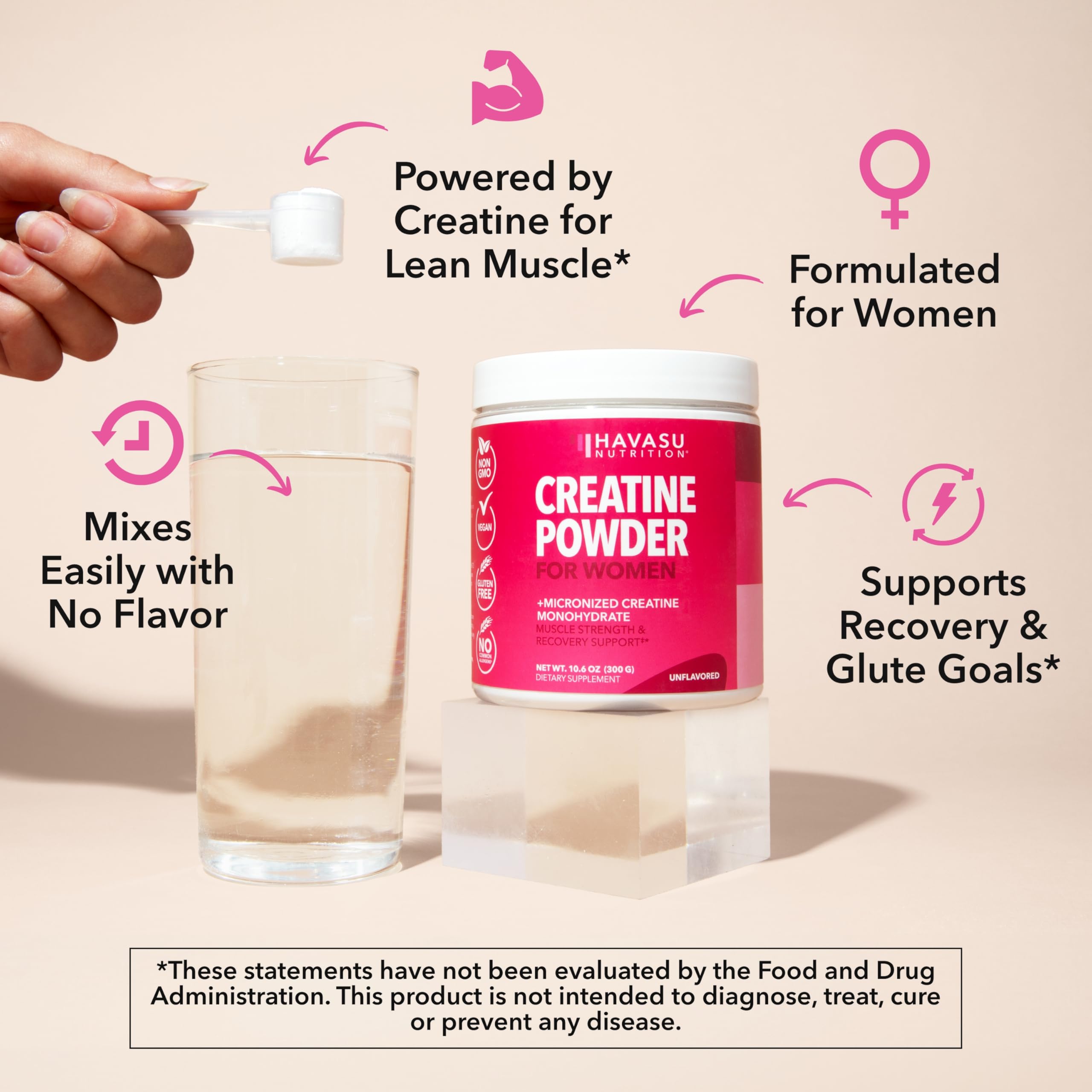 Micronized Creatine Monohydrate Powder for Women (Unflavored, 300 Grams) — Amazon image 5