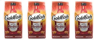 Goldfish Crackers - Frank's RedHot Flavor - 4 Bags - Free of Dyes - 6.6oz