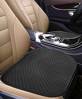 Car Seat Covers Cushion Pad,Bottom Seat Covers,Auto Front Seat Protector Mat,Breathable Anti-Slip Car Seat Pad,Driver Car Seat Cover Cushion,Universal Front Seat Cover (Black)