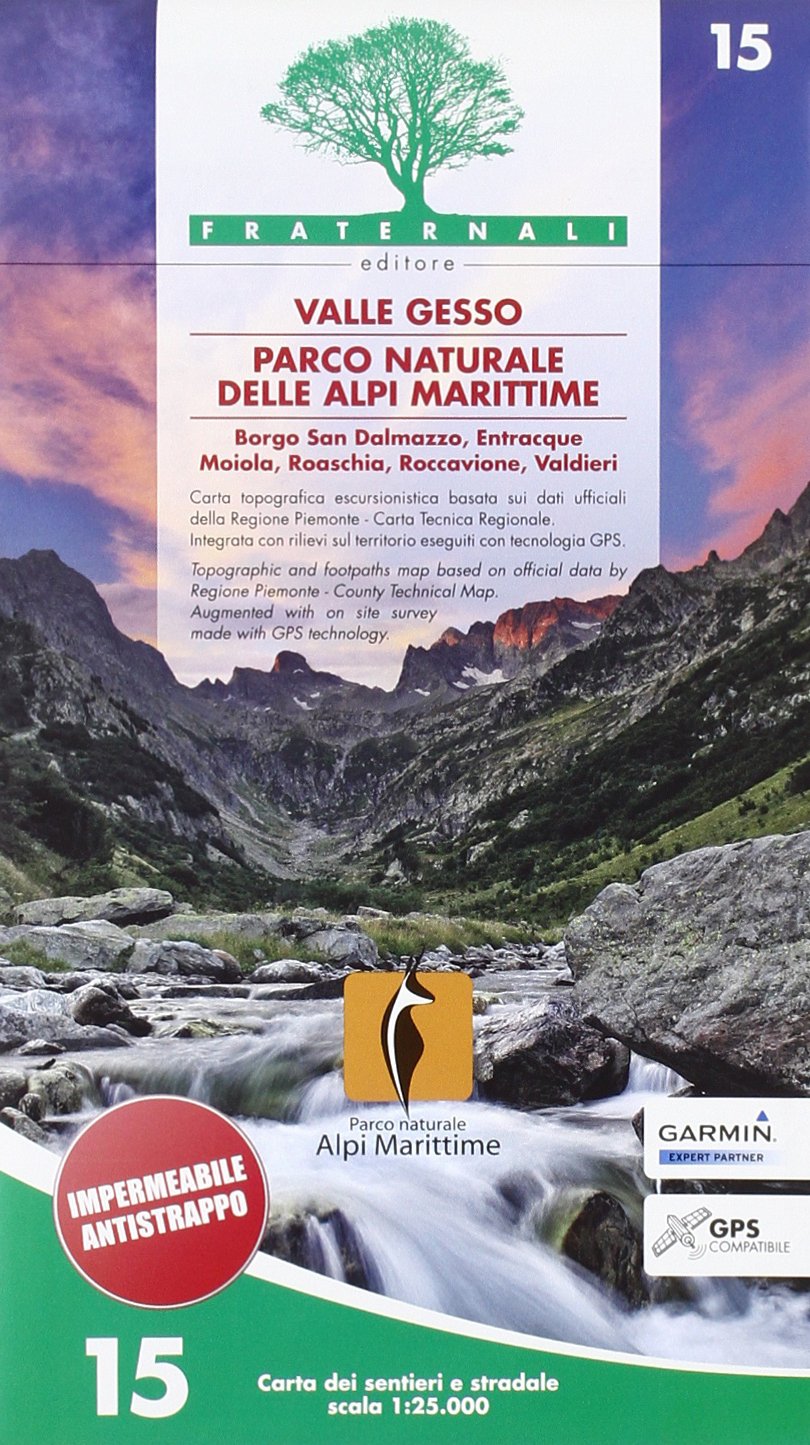 Carta n. 15 Valle Gesso Parco Naturale delle Alpi Marittime