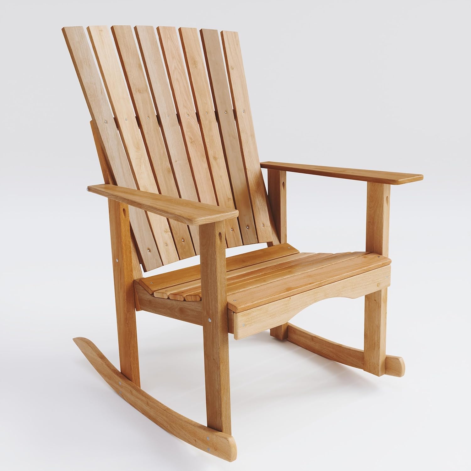 Eden Unfinished Cedar Wood Rocking Chair - Wooden Outdoor Rocking Chair Amish Crafted Porch, Patio or Garden