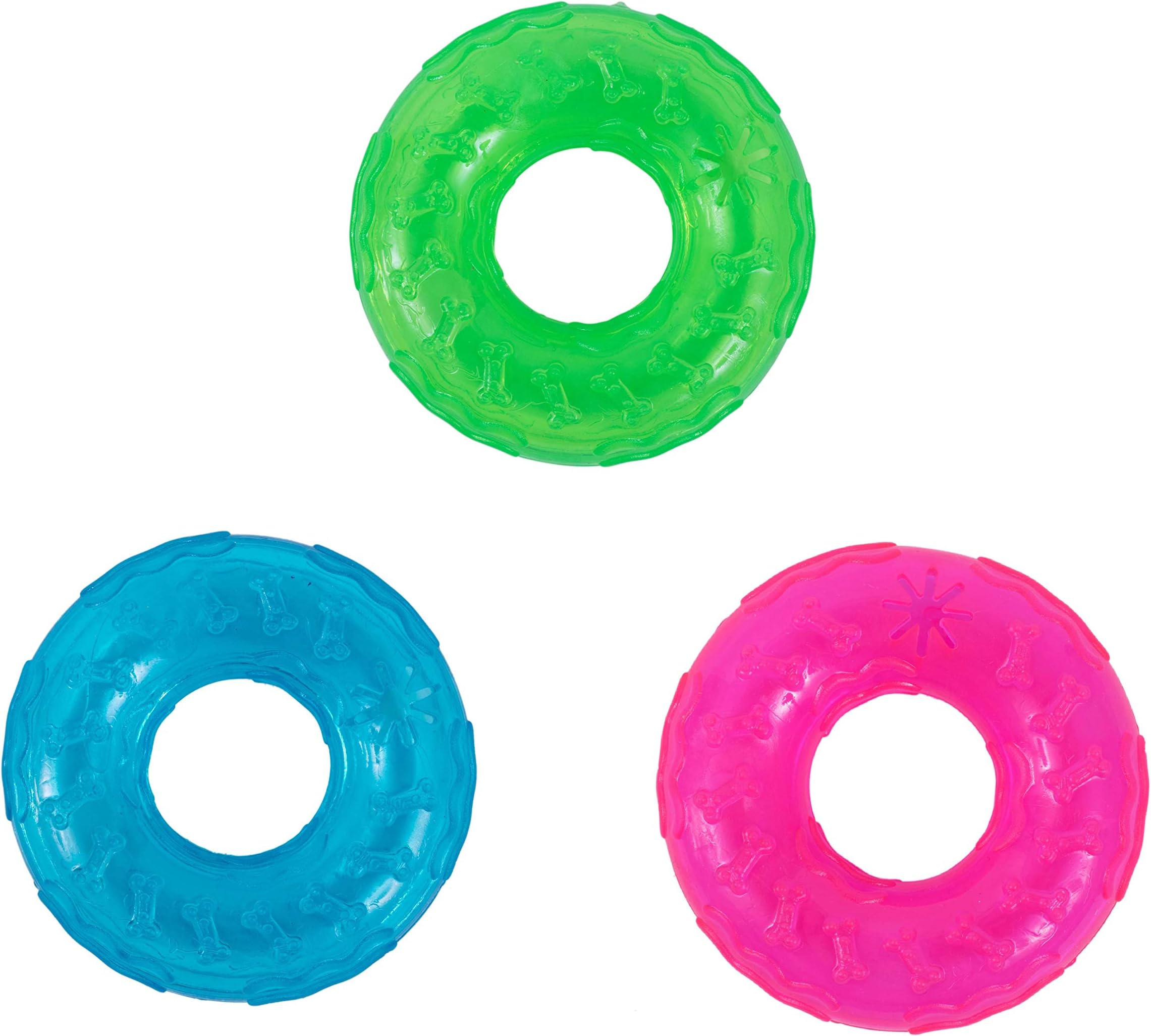 PetfaceToyz Play Ring, Blue/Green/Pink