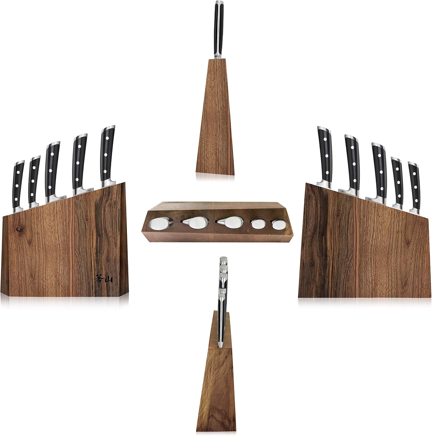 Cangshan TS Series 1024876 Swedish 14C28N Steel Forged 6-Piece Knife Block Set, Walnut - Image 4