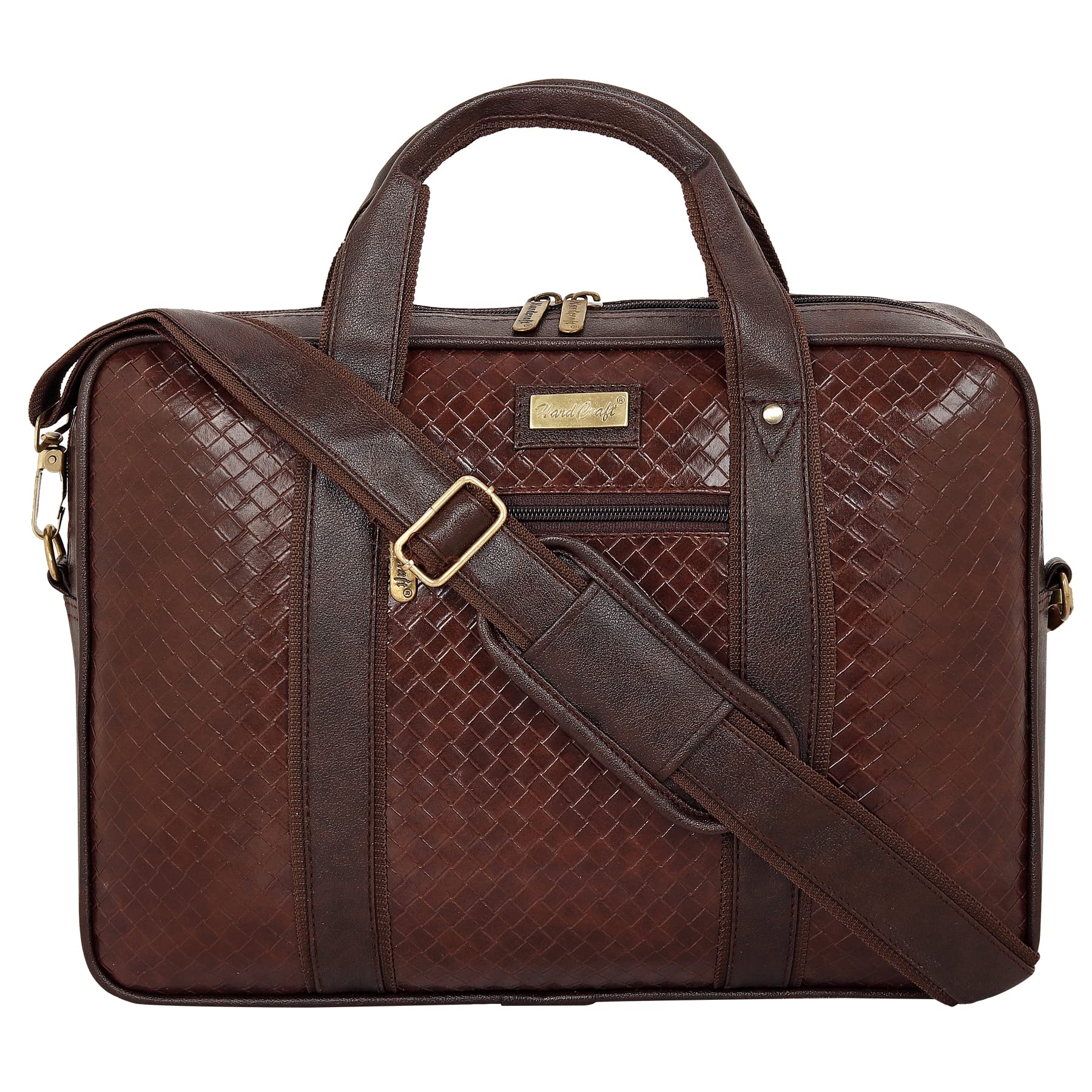Hard Craft Luxury Textured Leather Laptop Size Messenger Bag Laptop Bag Office Business Professional Bag Laptop Sleeve Bag for Men Women (B0BYJ4VY3D) Amazon Price History, Amazon Price Tracker