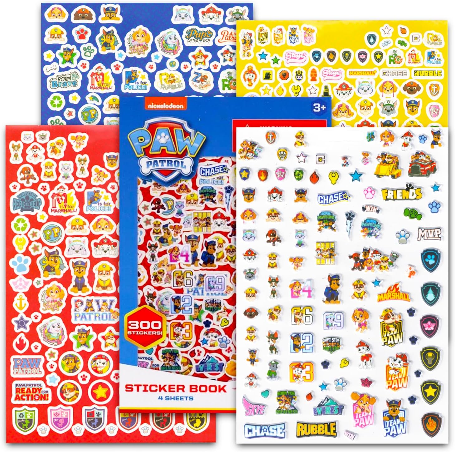 Ultimate Paw Patrol Sticker Pack for Kids - Bundle with 1100+ Stickers & Tattoos Featuring Chase, Marshall, Skye for Party Supplies, Goodie Bags, Crafts | Bulk Paw Patrol Party Favors for Boys, Girls
