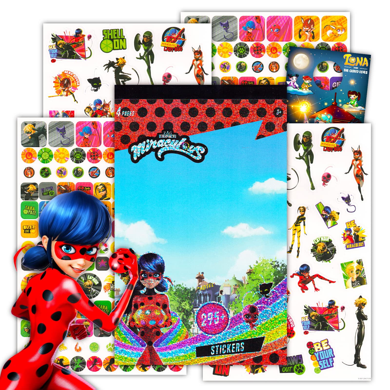 Miraculous Ladybug Sticker Pack Bundle 295+ Superhero Stickers